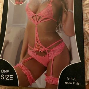 Hot pink lingerie